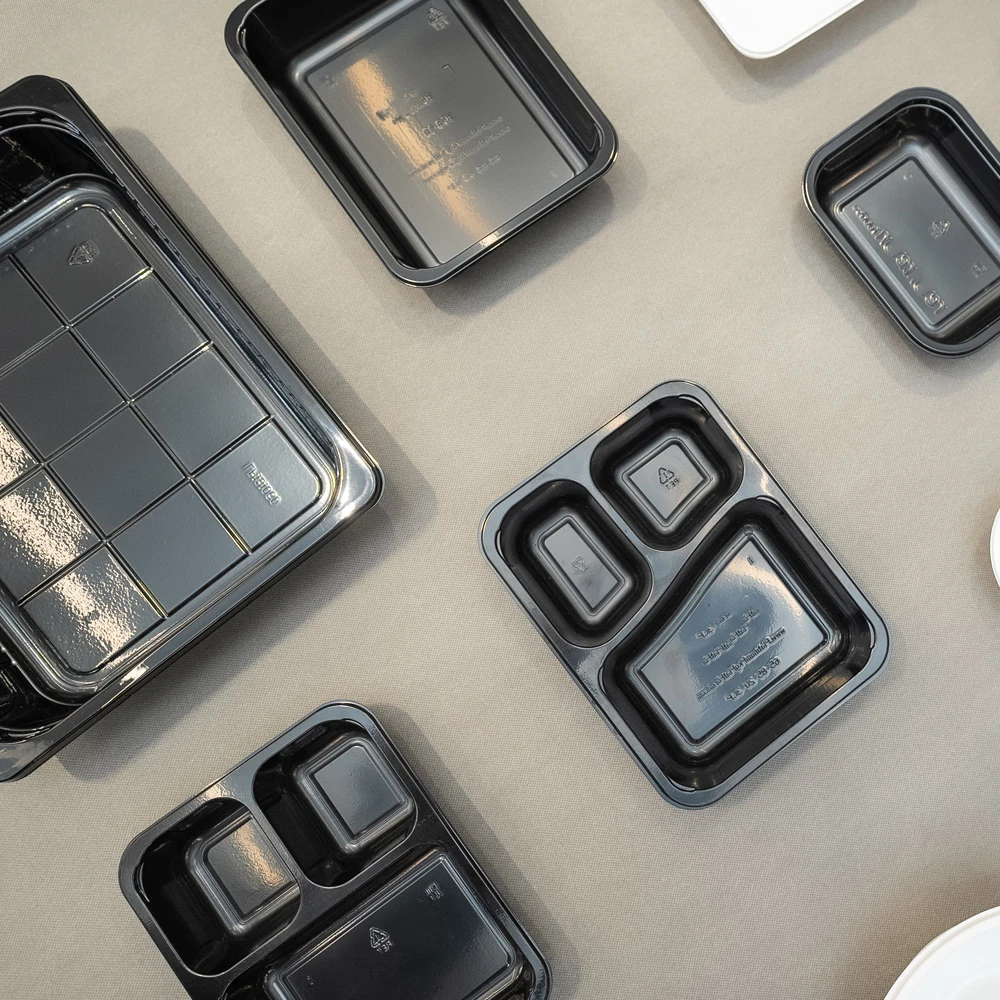 Disposable Plastic Microwaveable CPET Container Safe CPET Bakery Airline Food Packaging Tray