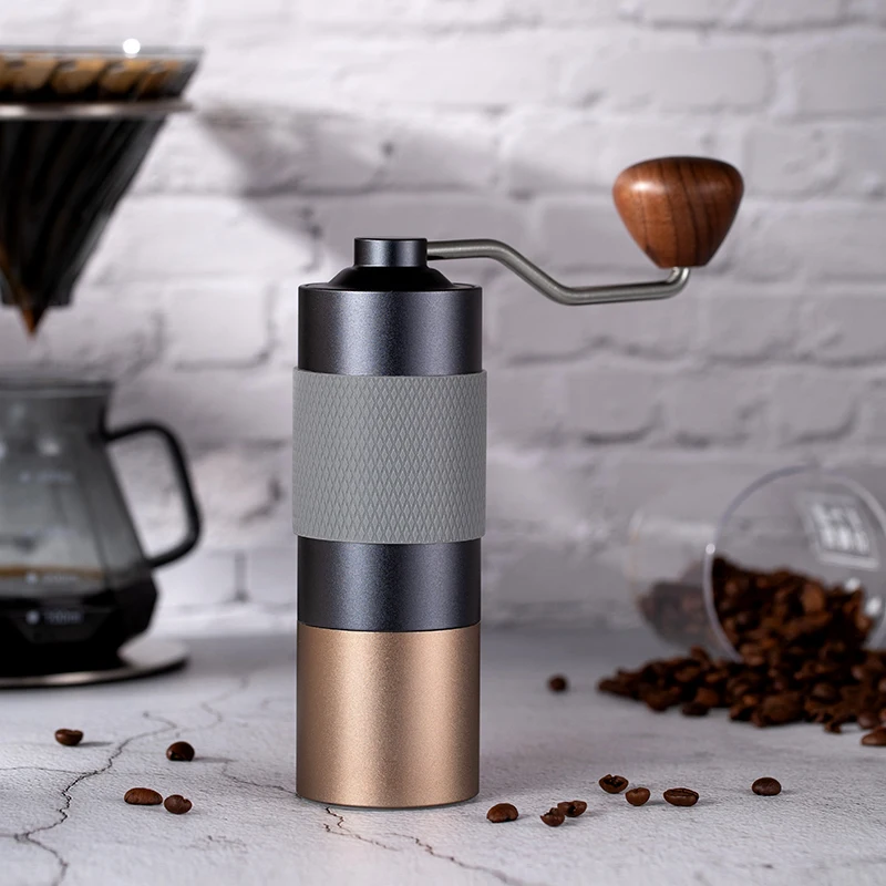 Kingze Stainless Steel Burr Coffee Mills Adjustable Coarseness Espresso Manual Coffee Grinder