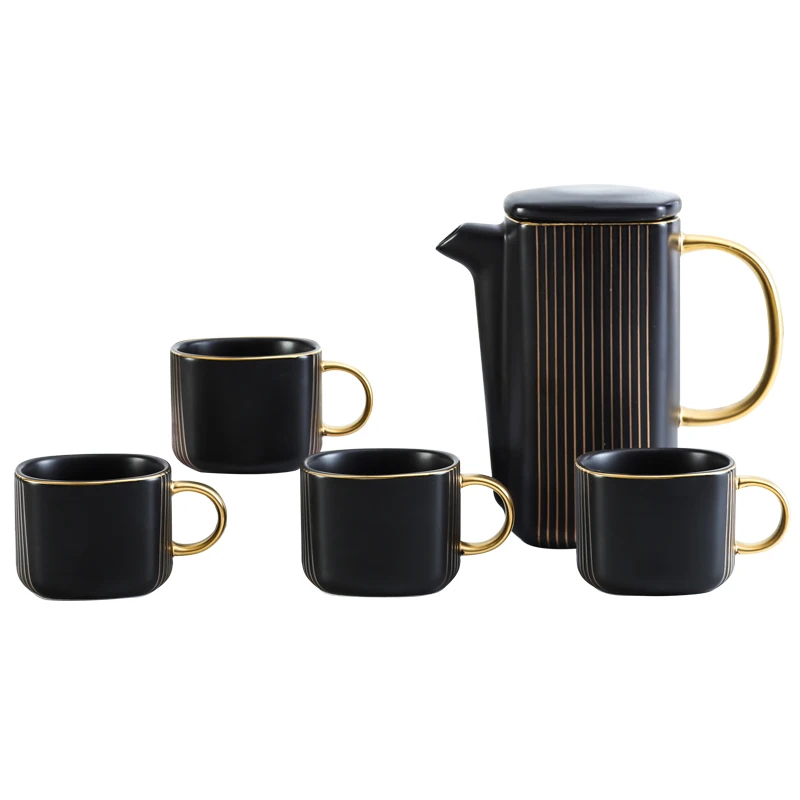 Modern Ceramic Tea Sets With Teapot Porcelain Tea Pot Set