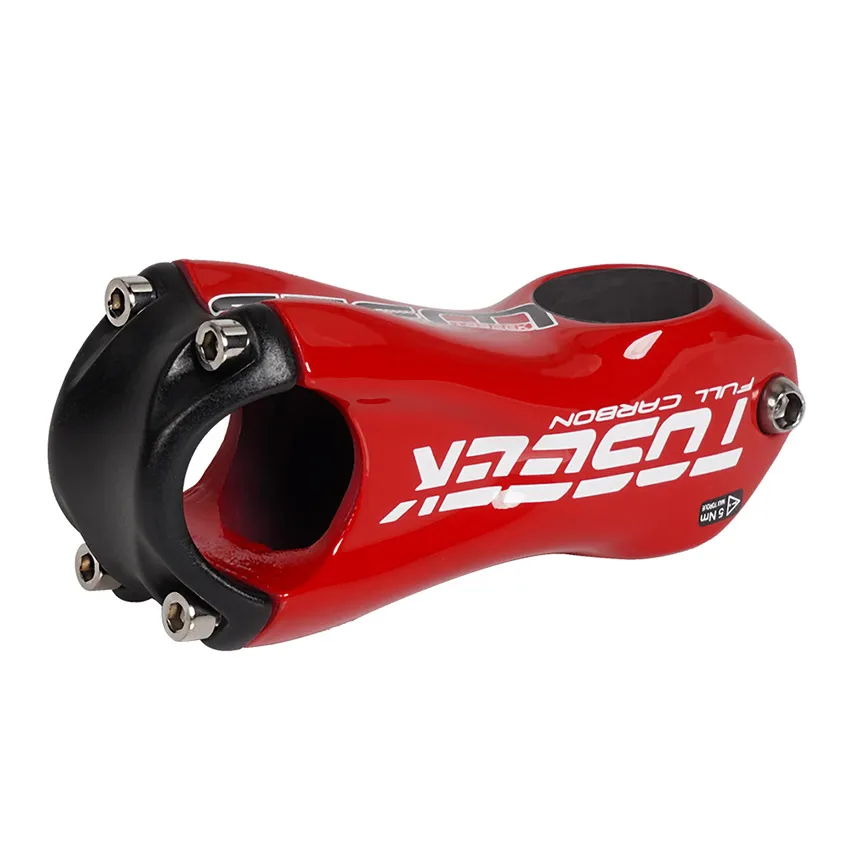 Original Production TOSEEK Red Black White 80/90/100/110mm 10 Degrees Carbon Stem Mtb Carbon Fiber Cycling Bike Stem Bike Parts