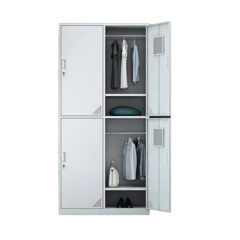 OEM Custom Stainless Steel Aluminum Metal Wardrobe Closet Clothes Storage Cabinet Locker Manufacturing Sheet Metal Fabrication