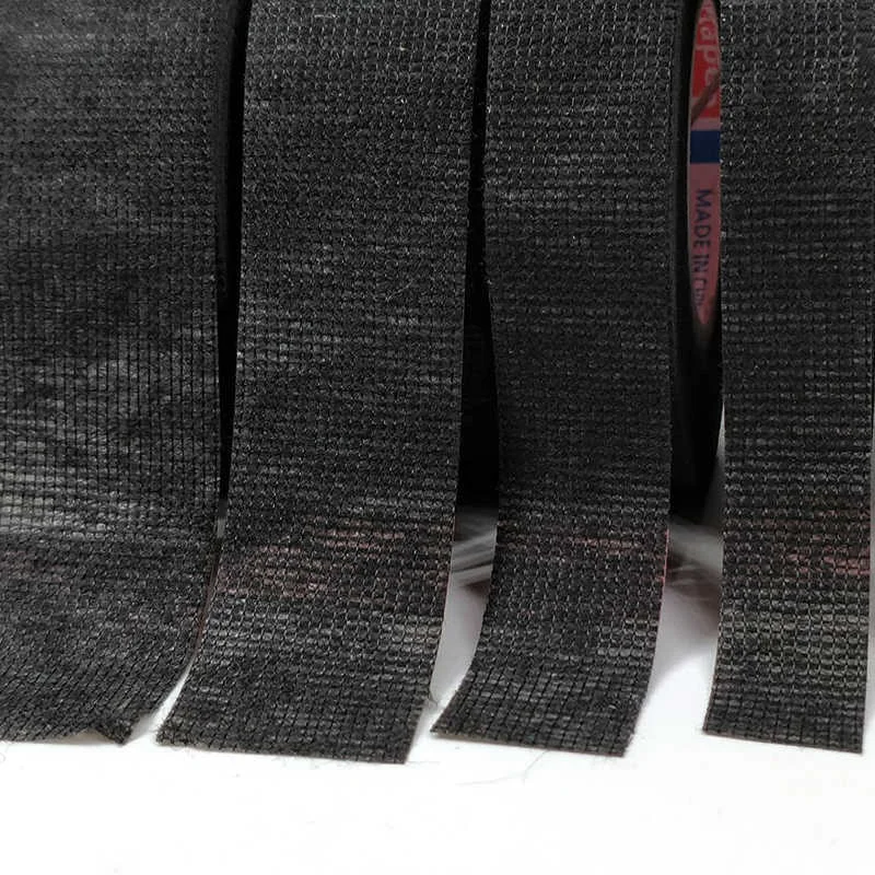 Black Wiring Harness Heat-resistant Adhesive Cloth Tape Generic Cloth Fabric Tape PVC Electrical Pipe Insulating Stickers