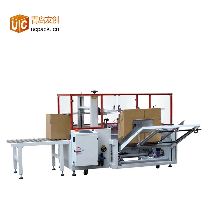 Automatic Bottom Sealer Case Erector Machine Carton Forming Machine