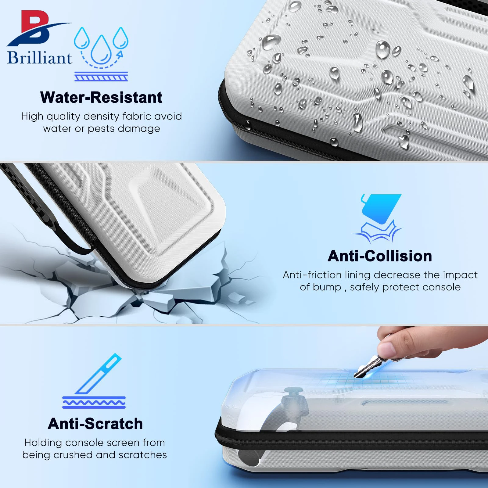 Brilliant customized Carrying Case For PlayStation Portal Remote Player Protective EVA Hard Shell Portable Carry Handbag for ps5