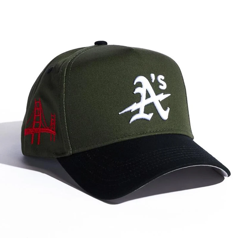 A Frame Cap Shaped Wholesale Cotton 5 Panel Embroidery New Snapback Blank Customized Logo Men Sports Baseball Hats Baseball Caps