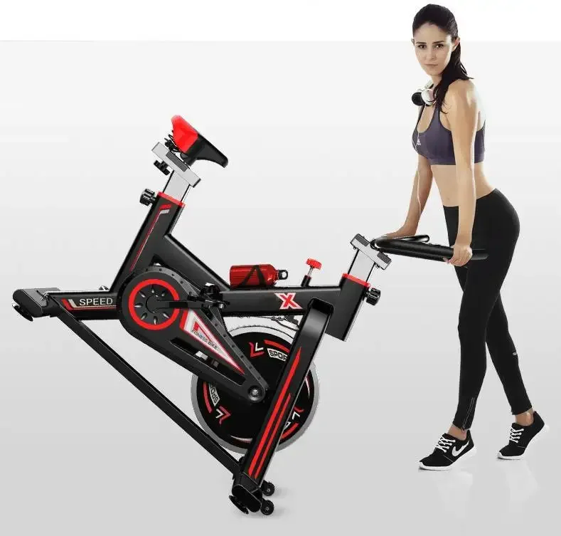 Exercise Bike high quality anti-slip with Connectivity, LCD, Heart Rate Handle, Ideal for Home Gym Workout