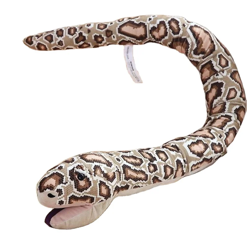 Quality and Safe New Creative popular Simulation Plush Snake Toy Stuffed Python Doll Gift Toy About 165cm