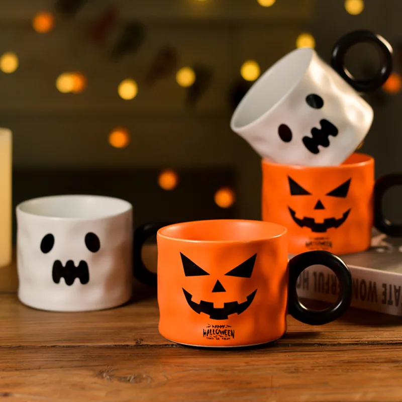 New Arrival 450ml Porcelain Personalized Coffee Mug High Quality Home Ceramic Cup Halloween Ceramic