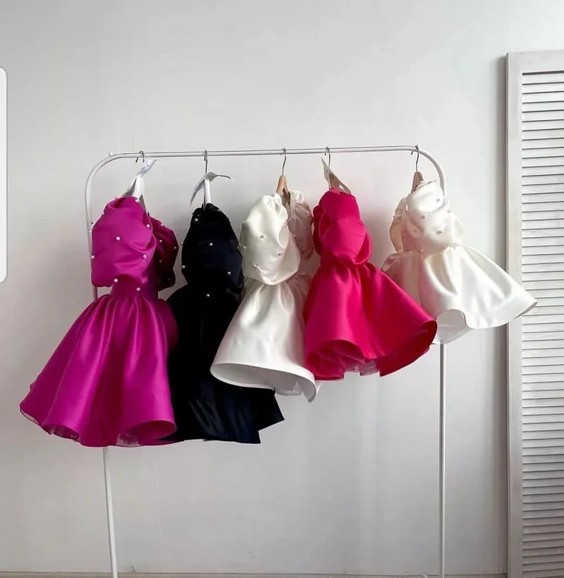 Nimble Puffy Sleeve Fair Girl Flower Party Frock Designs Birthday Dresses