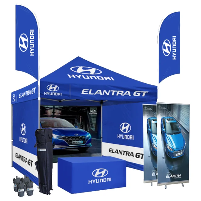 Customized Printed 10x10 Pop Up Tent Outdoor Stall Collapsable Double Sided 3x3 Folding Tent