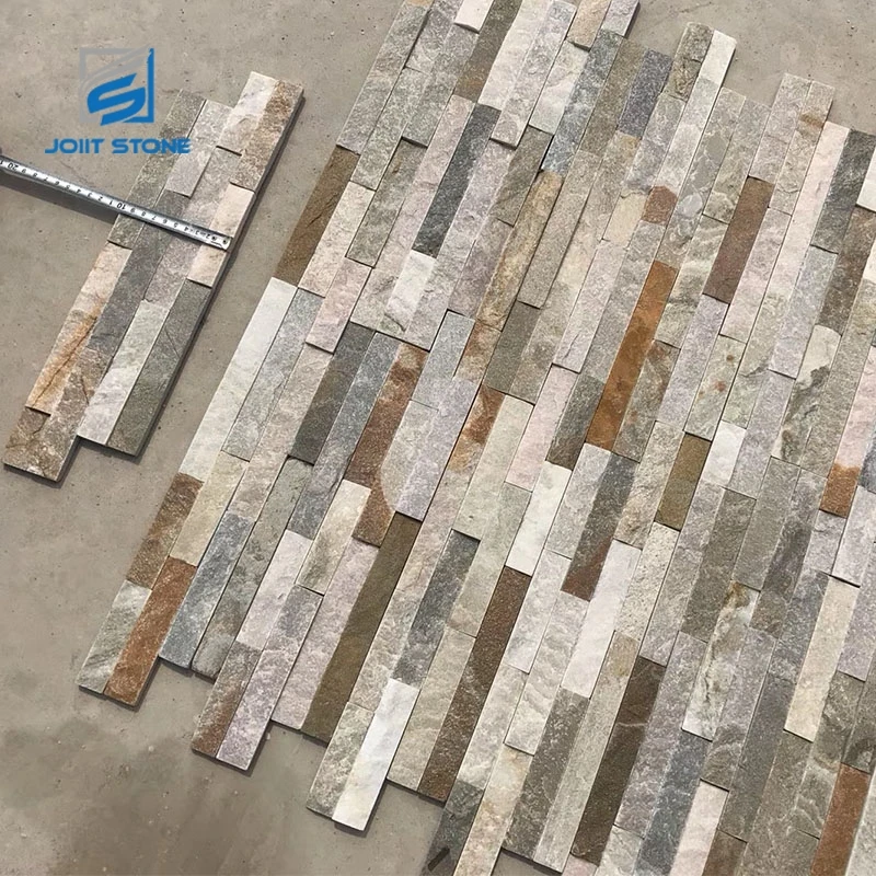 Natural Slate Exterior Culture Stone Brick Veneer For Outdoor Wall