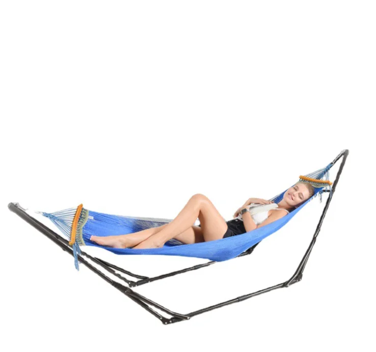 2021 New Outdoor Camping Hanging Folding Knit Hammock/ Hammock Bed Outdoor