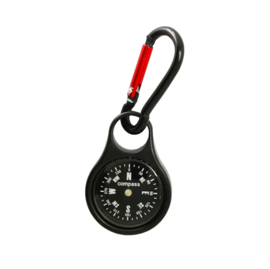 Wholesale compass and carabiner clip metal compass set