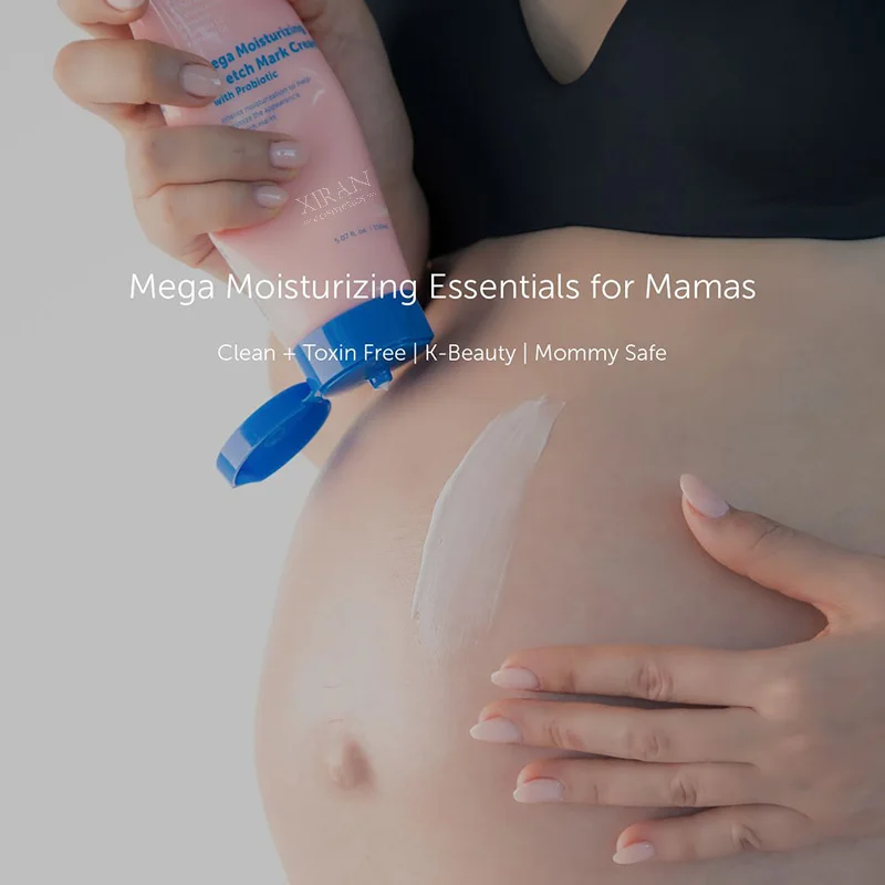 Private Label Pregnancy Skincare Moisturizing Stretch Mark Cream with Probiotic Improving Skin Elasticity Stretch Mark Cream