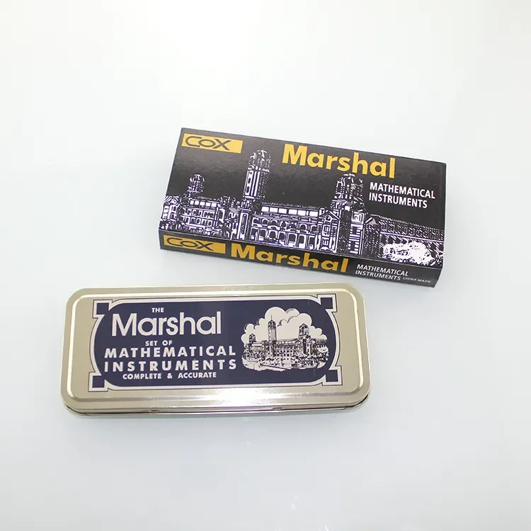 Маршал Оксфорд Goemetry набор металлическая коробка компас геометрический математический в жестяной банке