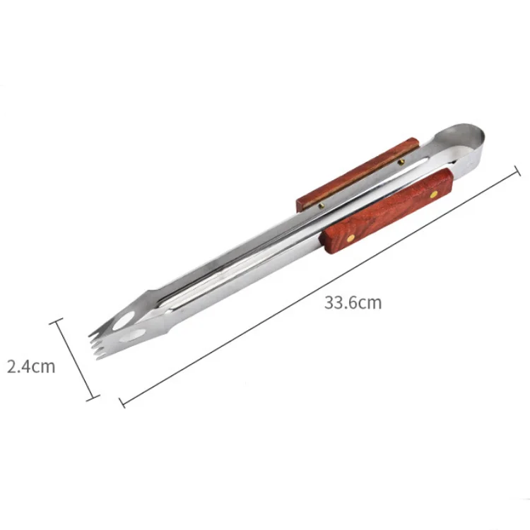 BBQ tool set Manufacturers wholesale stainless steel wooden handle multi-functional outdoor combination grill tools bbq