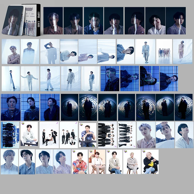 KPOP Bangtan Boys новые альбомные фотооткрытки 55 шт./компл. коробки ломо-открытки Jungkook Jimin Suga Jin открытка для поклонников