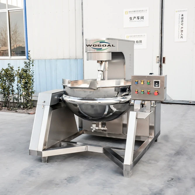 Automatic Pot Mixer jam sugar cooking melting jacketed kettle jam making machine