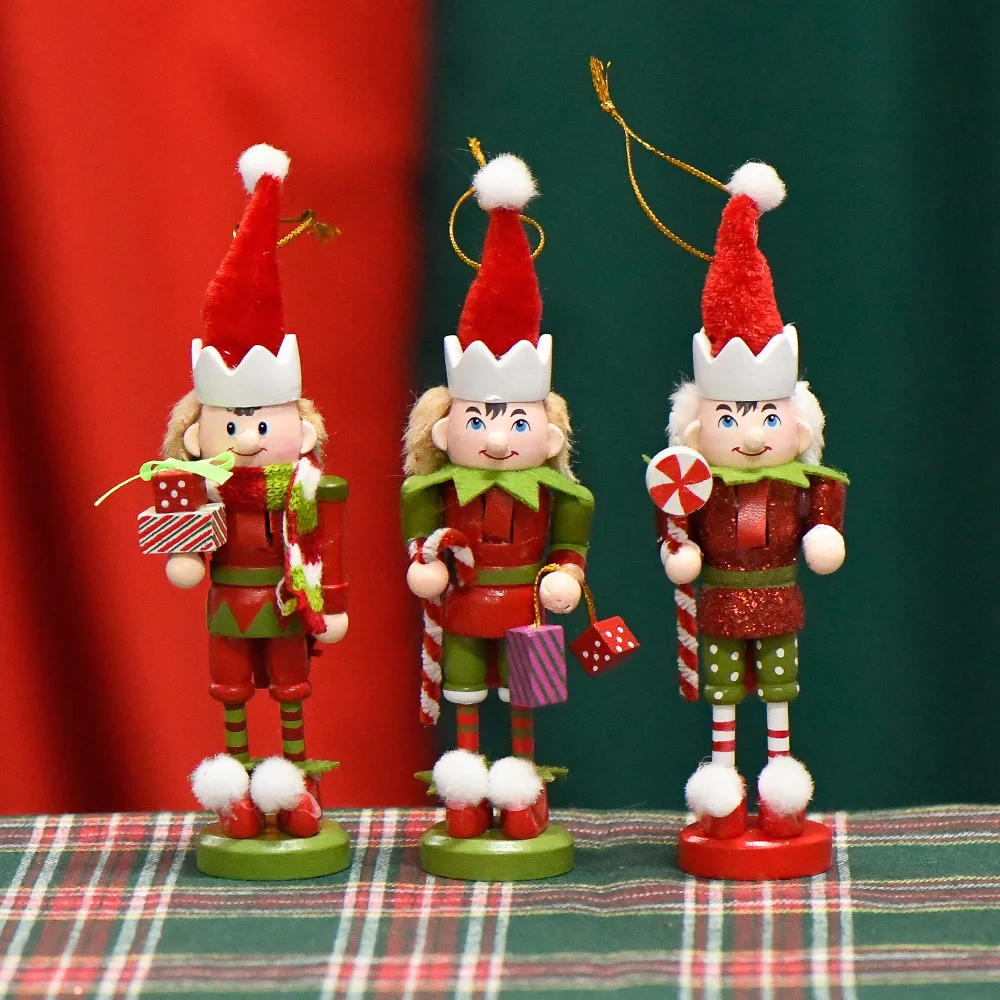 Customized Hanging Xmas Costumes Dwarf Nutcracker Christmas Ornament For Tree Decorations