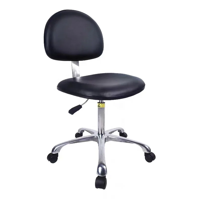 Clean Room Laboratory Pu Adjustable Rotating Laboratory Anti-static  Electric  Chair Lab Chair Pu Leather
