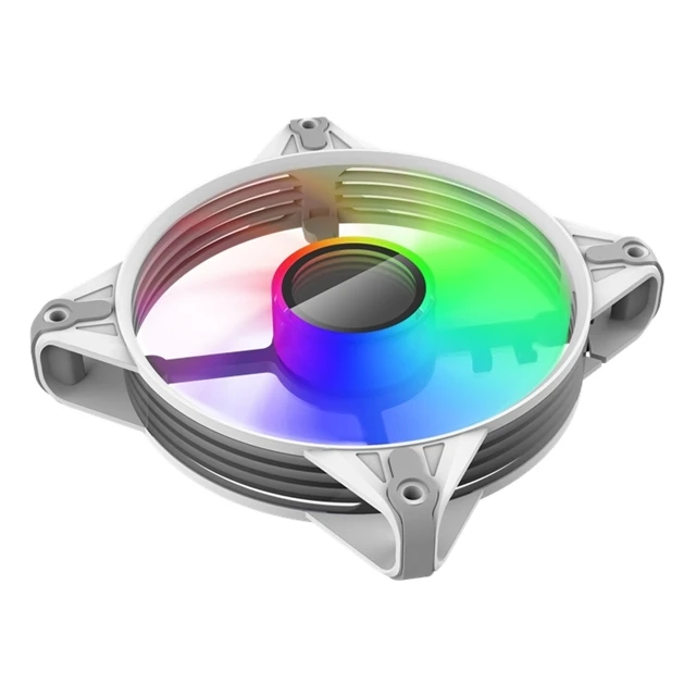 Ceiling fans with led lights remote control with white pc case