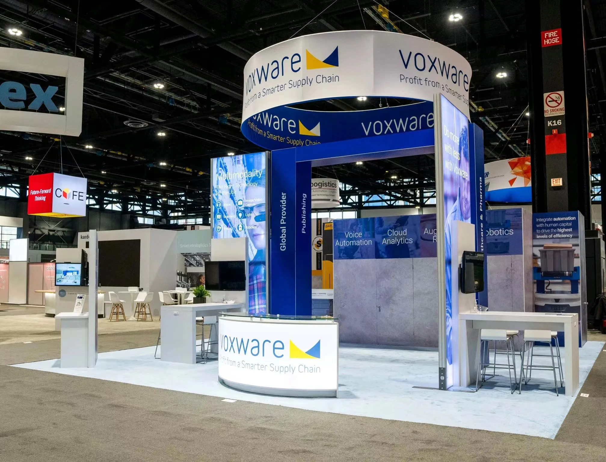 Exhibitor Searching The Most for AHR Expo Trade Show Booth Floor or Wall Space LED Lighting Layout