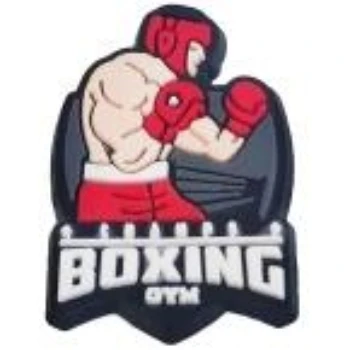 Factory wholesale  Croc Shoe Charms Boxing fighting boxer Men Croc Charms Adults Shoe charms