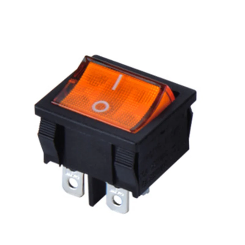 Hongju MR 4 210 C5L BO 4 Terminals Square Button Switch Waterproof Electrical Equipment Rocker Switch