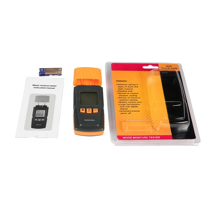 Pellet Fireplace Accessories Portable Wood Damp Smart Sensor Sawdust Tester Instrument Humidity Wood Moisture Meter