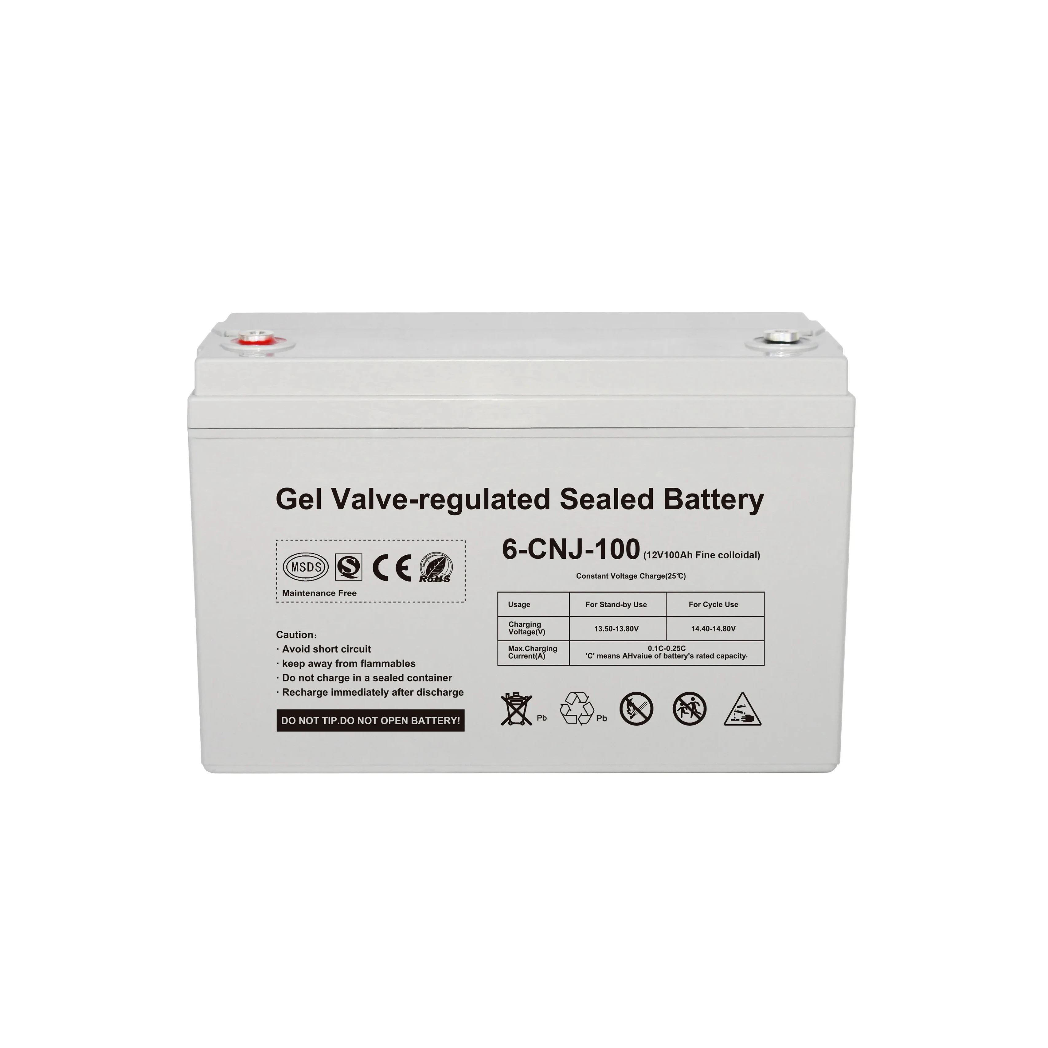 Custom Abs Gel Valve-Regulated Sealed Battery 12v Rechargeable Deep Cycle Lead-Acid Battery For  Home Appliances