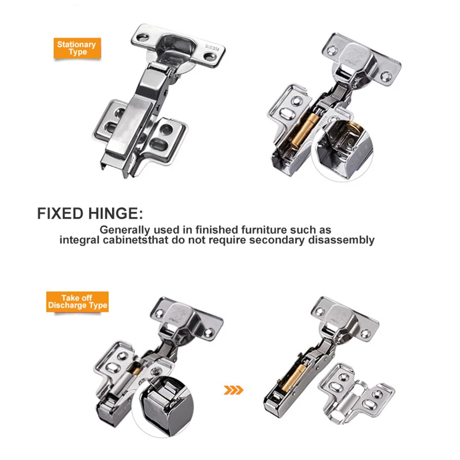 3D Adjust Self Closing Automatic Hydraulic Stainless Steel Inset Soft Slow Close Wardrobe Shoe Cabinet Door Hinges For Kitchen