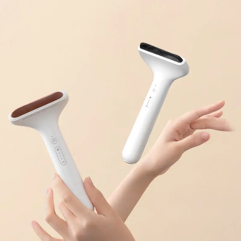 Massage Head Beauty Device Acupoints Vibration Face Lift Scraping Electric Heat Bian Stone Gua Sha