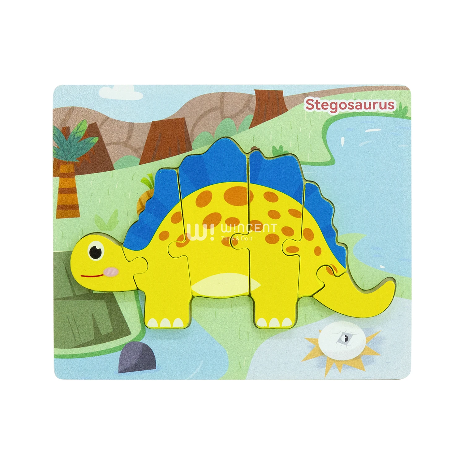 CPC CE Early Learning 3D Animal Traffic Puzzle Board Game Children Cognitive Wooden Matching Puzzles Toys For Kids Boys Girls