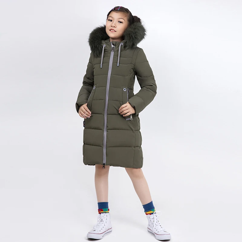 Бесплатная образец зимнее Детское пальто для девочек