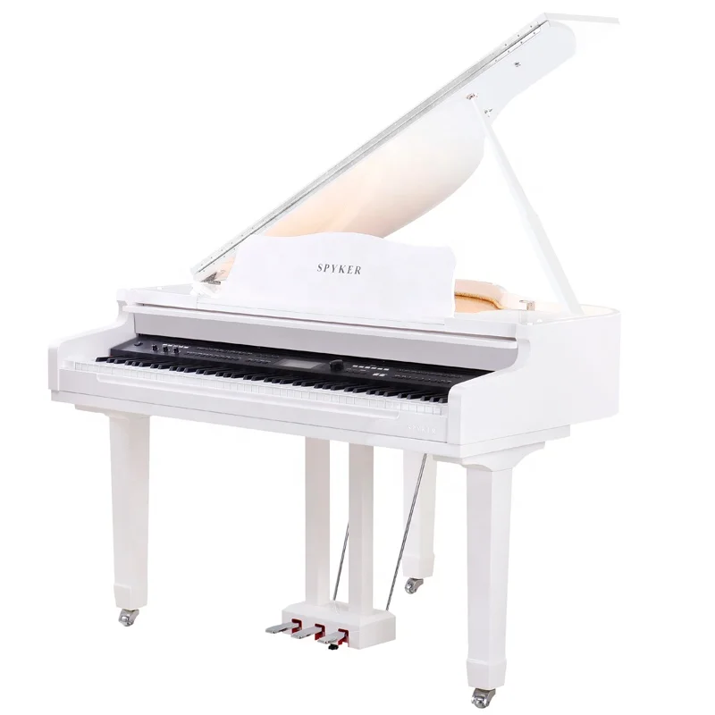 SPYKER High Quality White Polish Baby Grand Digital Piano
