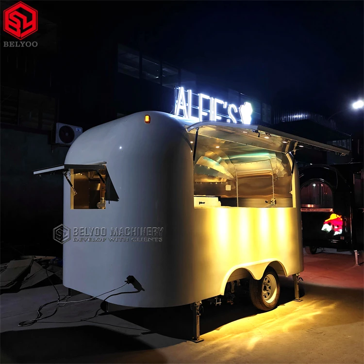 Hot Sale Mobile Restaurant Airstream Food Truck Trailer Custom Built for Fast Food Business Trailer