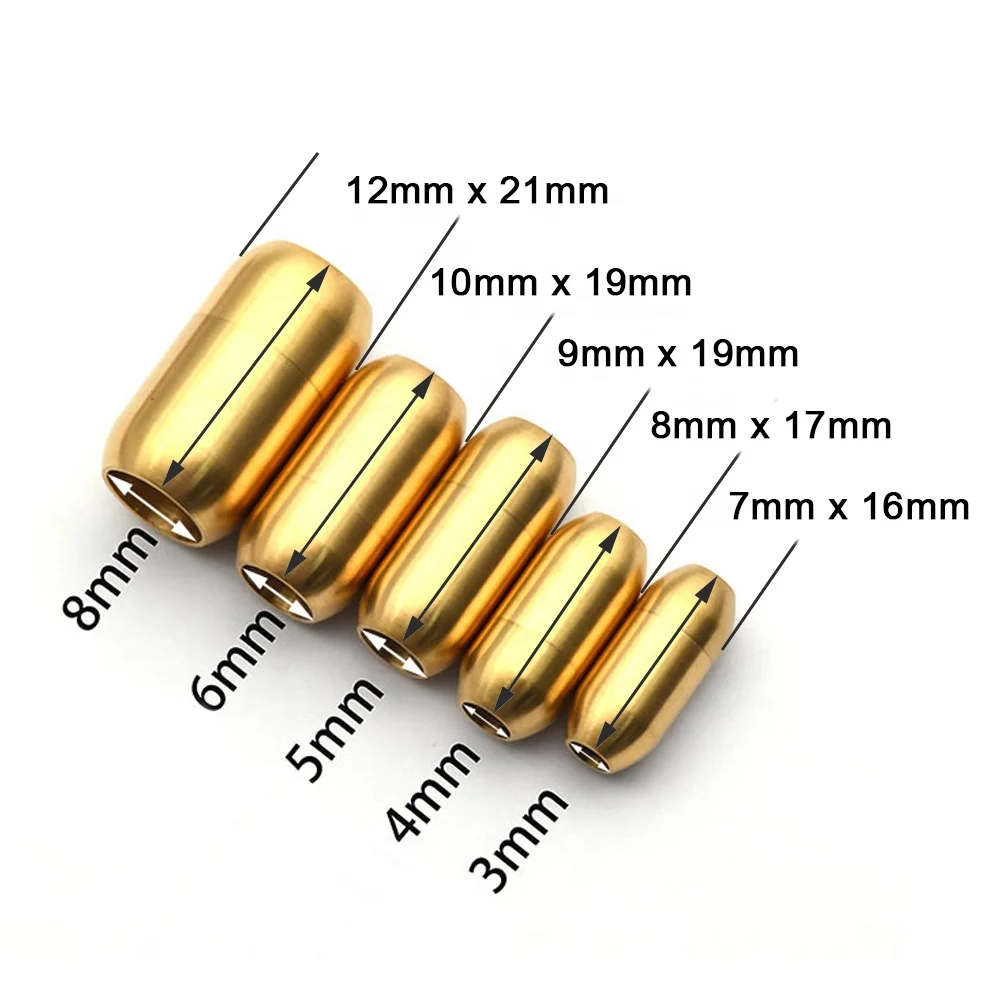 VEROMCA Polish 6/8mm Stainless Steel Jewelry Clasp Custom Logo For Diy Bracelet Clasp