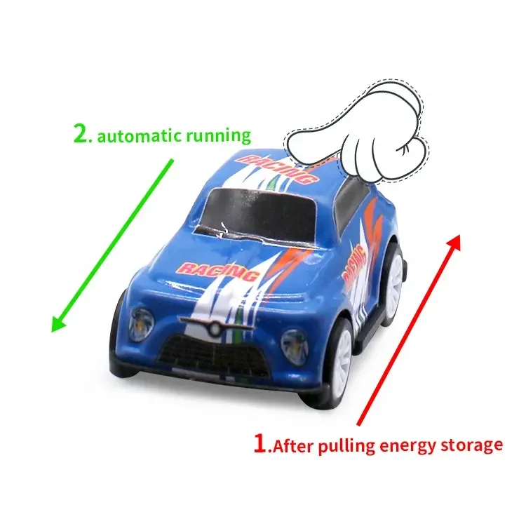 Candy toy gashapon plastic mini pull back twisted racing car egg game pocket toy surprise toy supermarket festival kids gifts