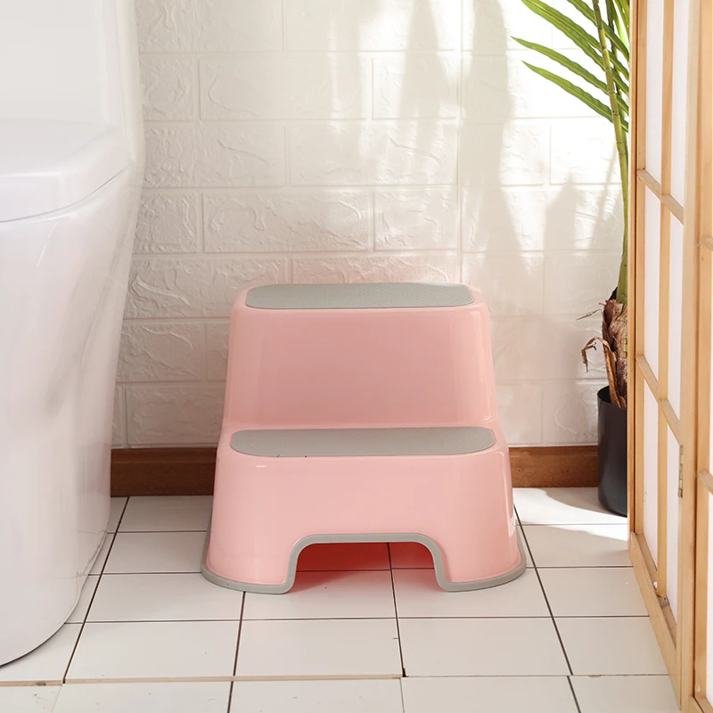 Hot selling bathroom none slip baby toilet training plastic toddler step stool