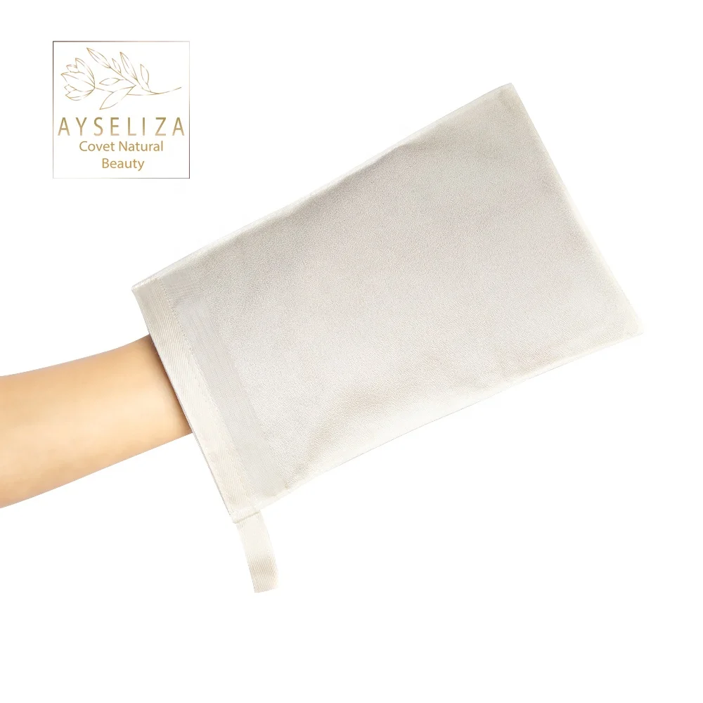 Ayseliza Hammam Moroccan Custom Bathing Gloves Viscose Exfoliating Shower Brush Fashion Style Body Application