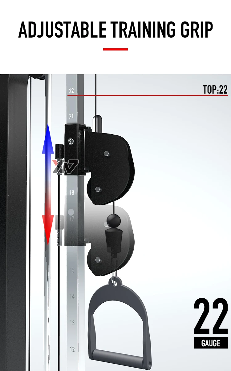 High quality Body Building pin loaded single cable tower Machine