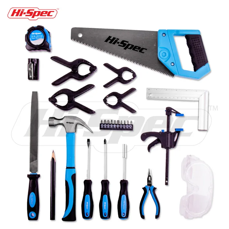 Hispec 28 ПК дома DIY иных металлических с настоящим мехом для детей на очень набор инструментов ящик реальными ручной инструмент Аксессуары защита