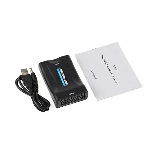 
Hot Selling New Arrival 1080P HDMI to Scart Converter Audio Video Adapter for HDTV/DVD/Set-top Box/PS3/PAL/NTSC 