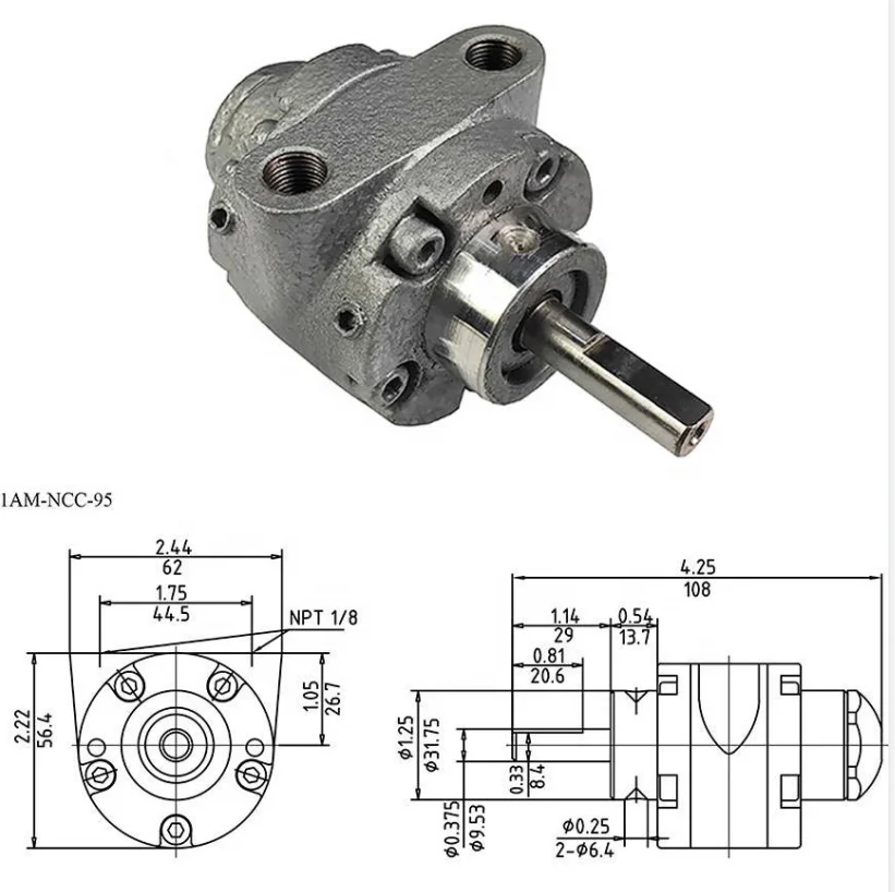 Small air motor HX1AM-NCC-95  vane air motor