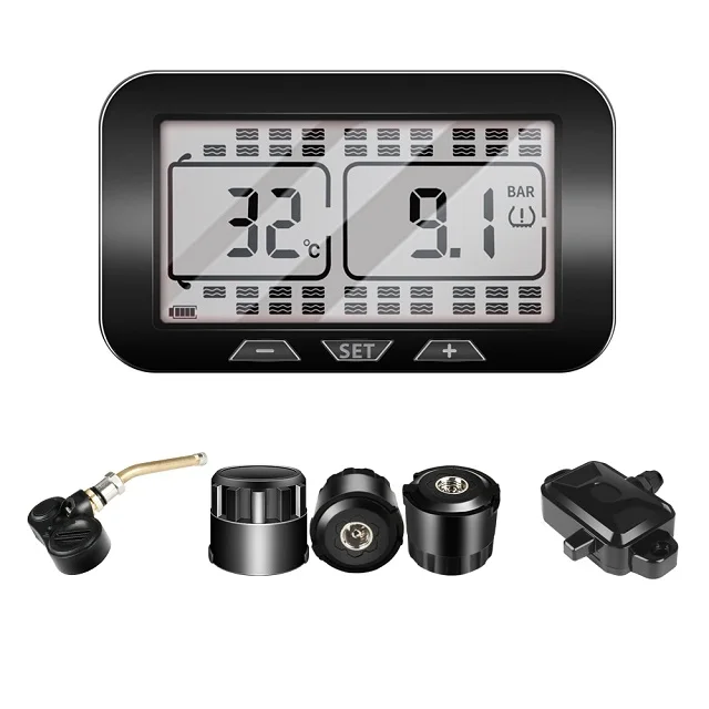 
Car Usb Tpms with Internal and External Sensor Wireless Tire Pressure Monitoring System Digital Type 