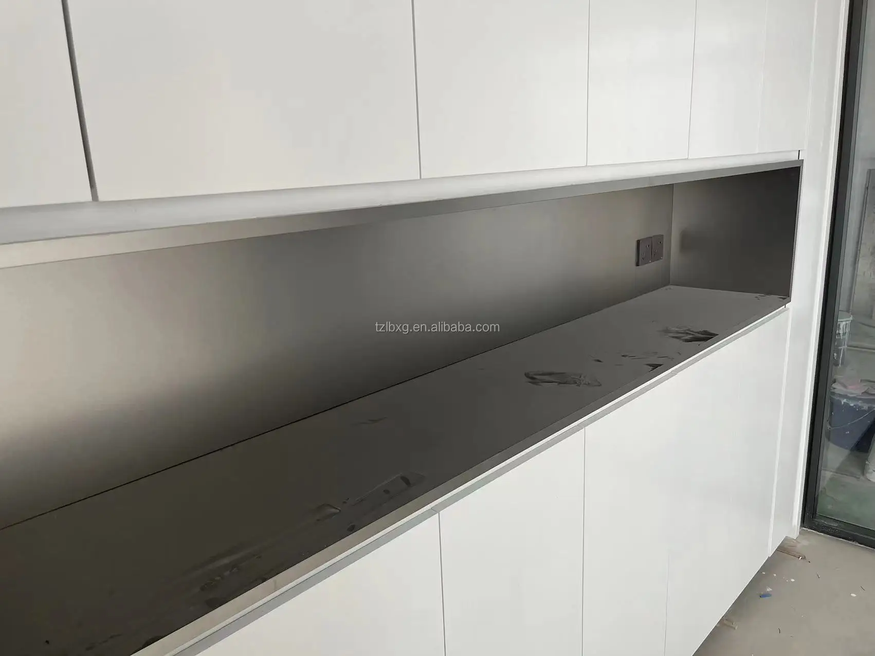 Stainless Steel Background Wall Decorative Board TZL Hotel Clubhouse TV Background Wall