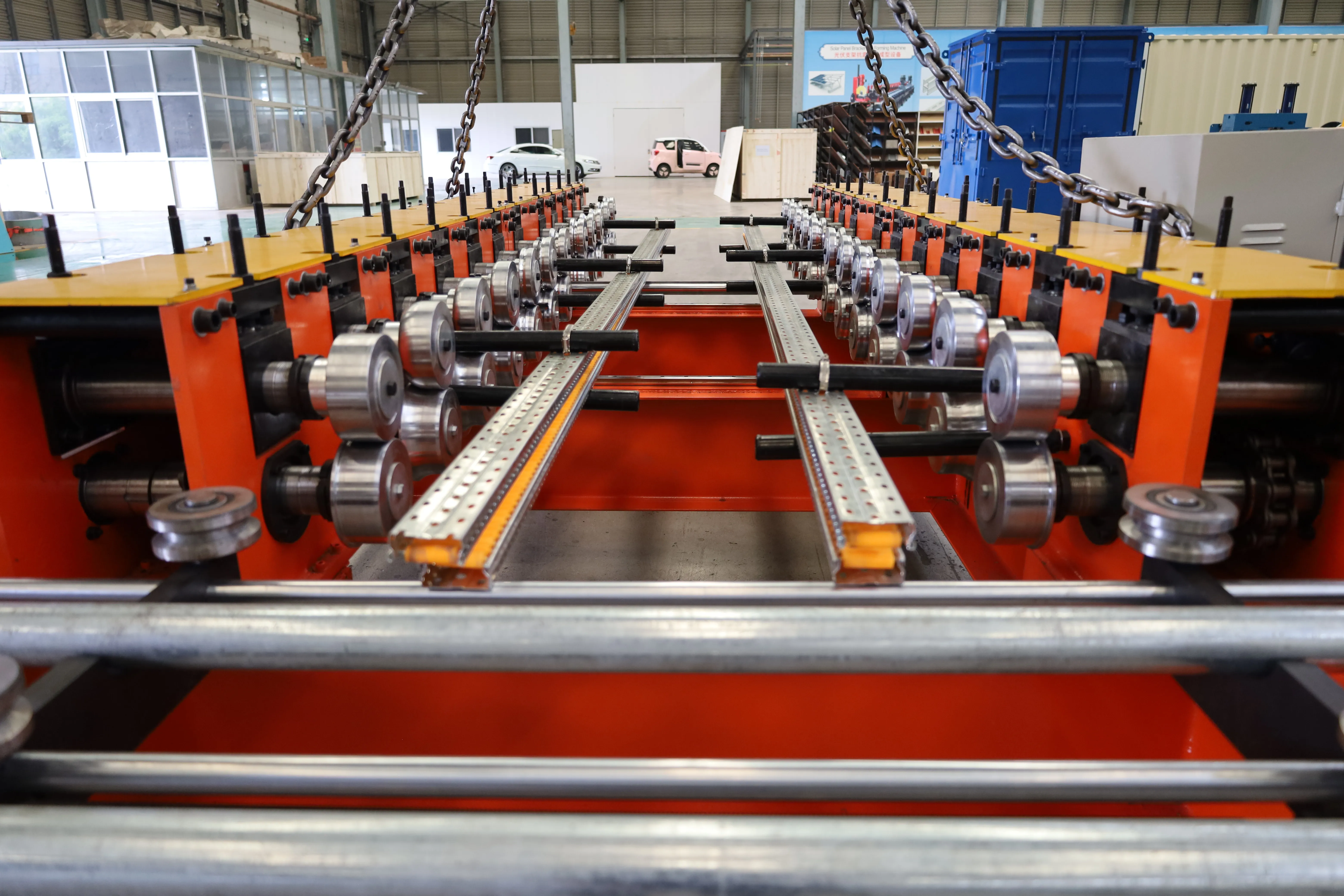 iron wire cutting and hoop forming machine power cable iron hoop forming machine trough cable tray cable ladder tray