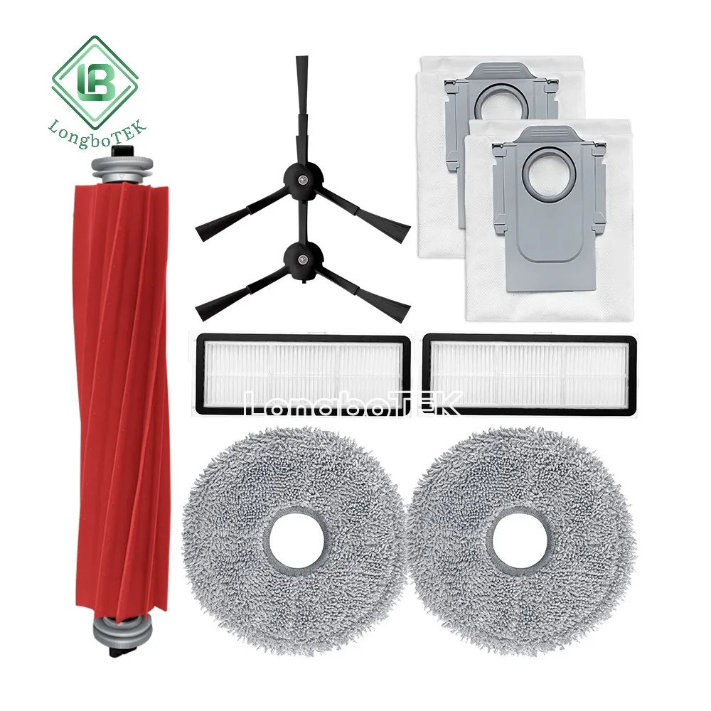 Q Revo Plus Main Roller Side Edge Brush Hepa Filter Mop Cloth Dust Bag Fit For Roborock Q Revo MaxV/Q Revo Pro/Q Revo S Parts