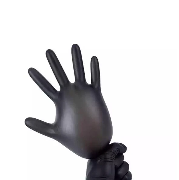 Hot Sale Durable Black Nitrile Gloves Guante de Production Equipment Industrial Milk Work Gloves