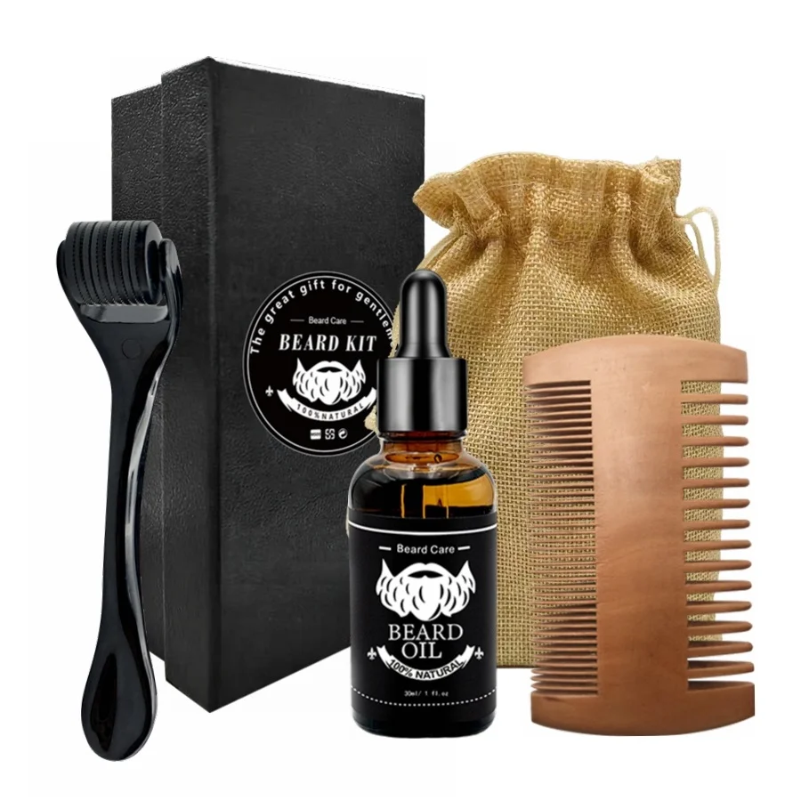 Professional Manufacturing Natural Organic Bread Hair Growth Cosmetic Essential oil Bottle Beard Oil Men Man
